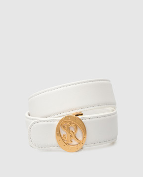 Stefano Ricci Children's reversible white leather belt Y301VHC503O