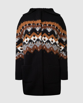 Ermanno Scervino Cardigan with a pattern and fringes D395D704KLC