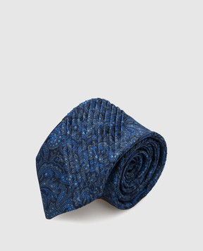 Stefano Ricci Children's blue patterned silk tie YCP1425002