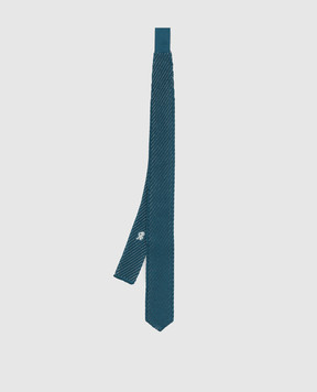 Stefano Ricci Children's turquoise patterned silk tie YCRM3600SETA