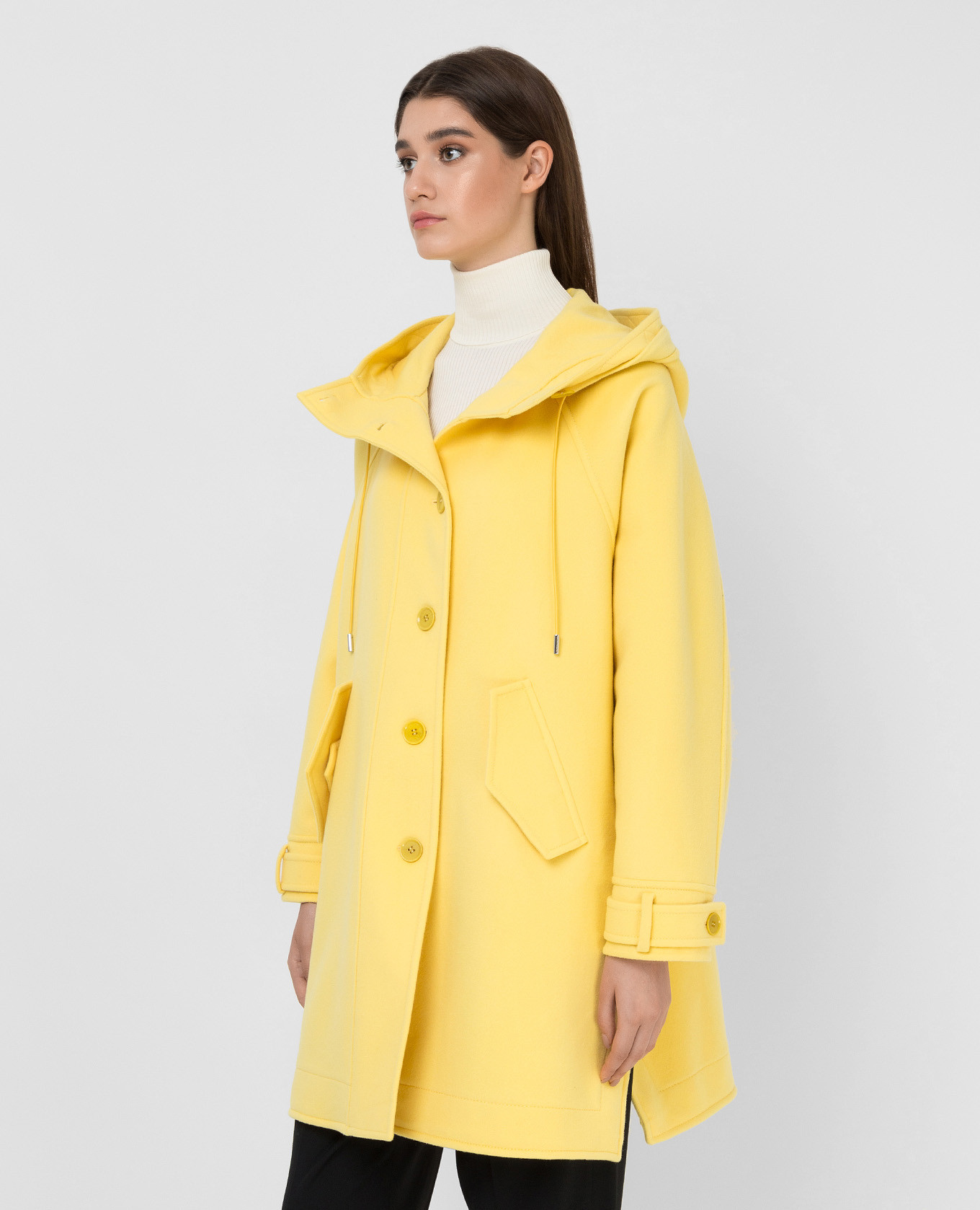 Hooded wool coat Ermanno Scervino 3