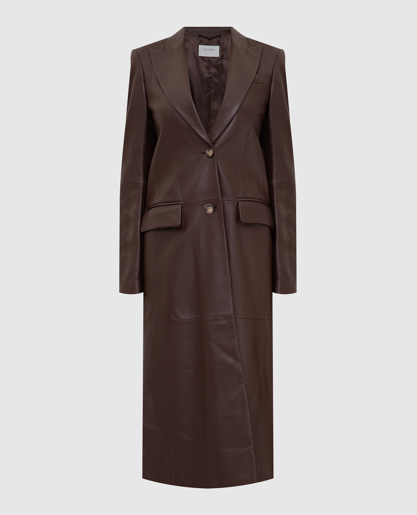 

Girone leather coat Max Mara Sportmax, Brown