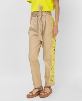 Twinset Beige trousers with stripes 211TT2082