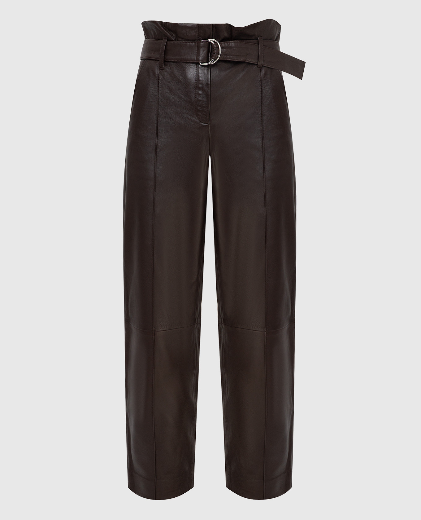 

Dark Brown Leather Pants ChangeClear Yves Salomon