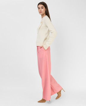 Lanvin Pink wool and mohair trousers RWTR00594794