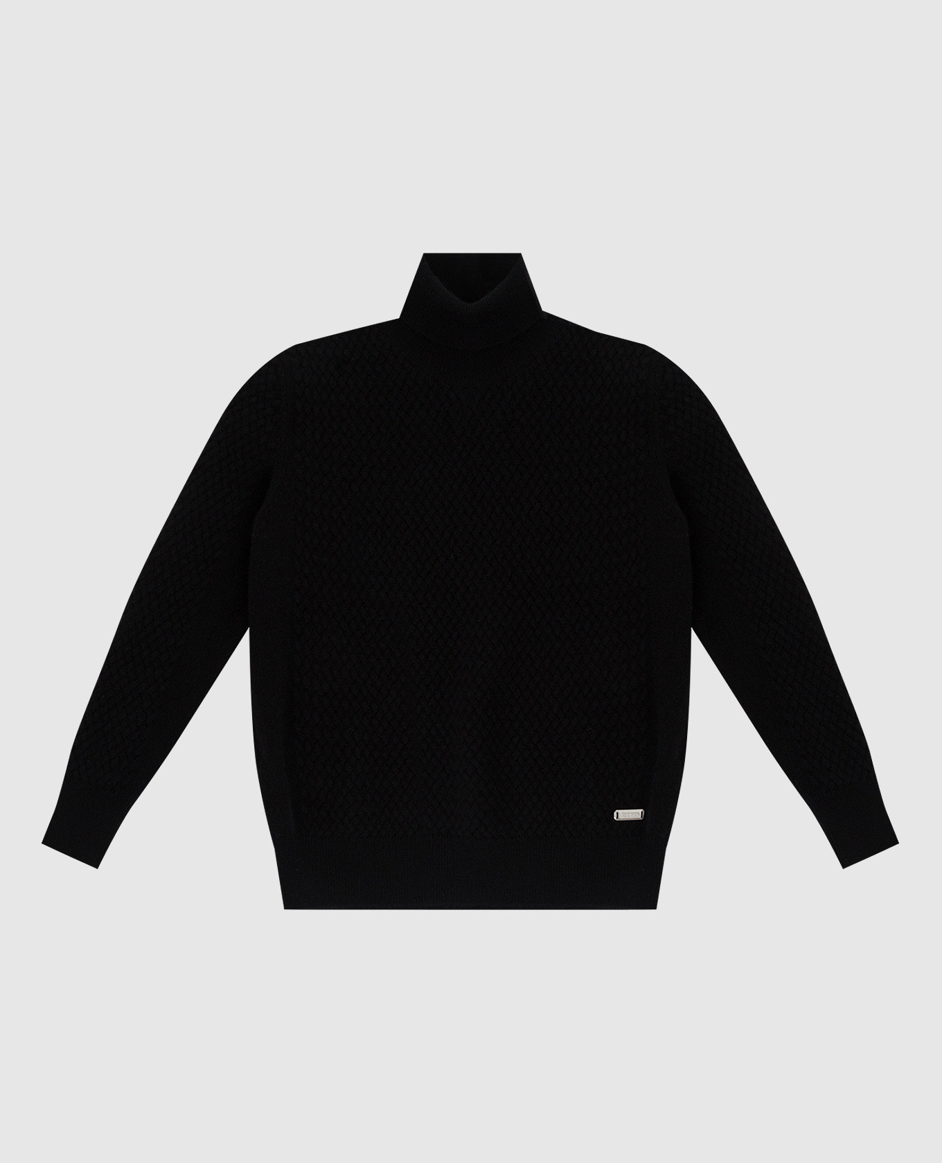 

Children's black cashmere sweater in a pattern Stefano Ricci, Черный