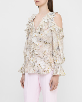 Alexander McQueen Light beige silk blouse 570382QMD09
