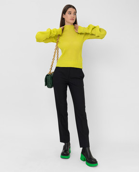 Bottega Veneta Silk jumper with curly sleeves 664118V0ZF0