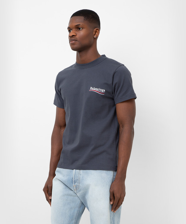 新品★BALENCIAGA■Vintage スケーターTシャツgrey Balenciaga logo-print T-shirt | Grey | FARFETCH PL