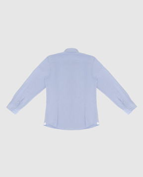 Stefano Ricci Children's blue shirt in a pattern YC002672LJ1652