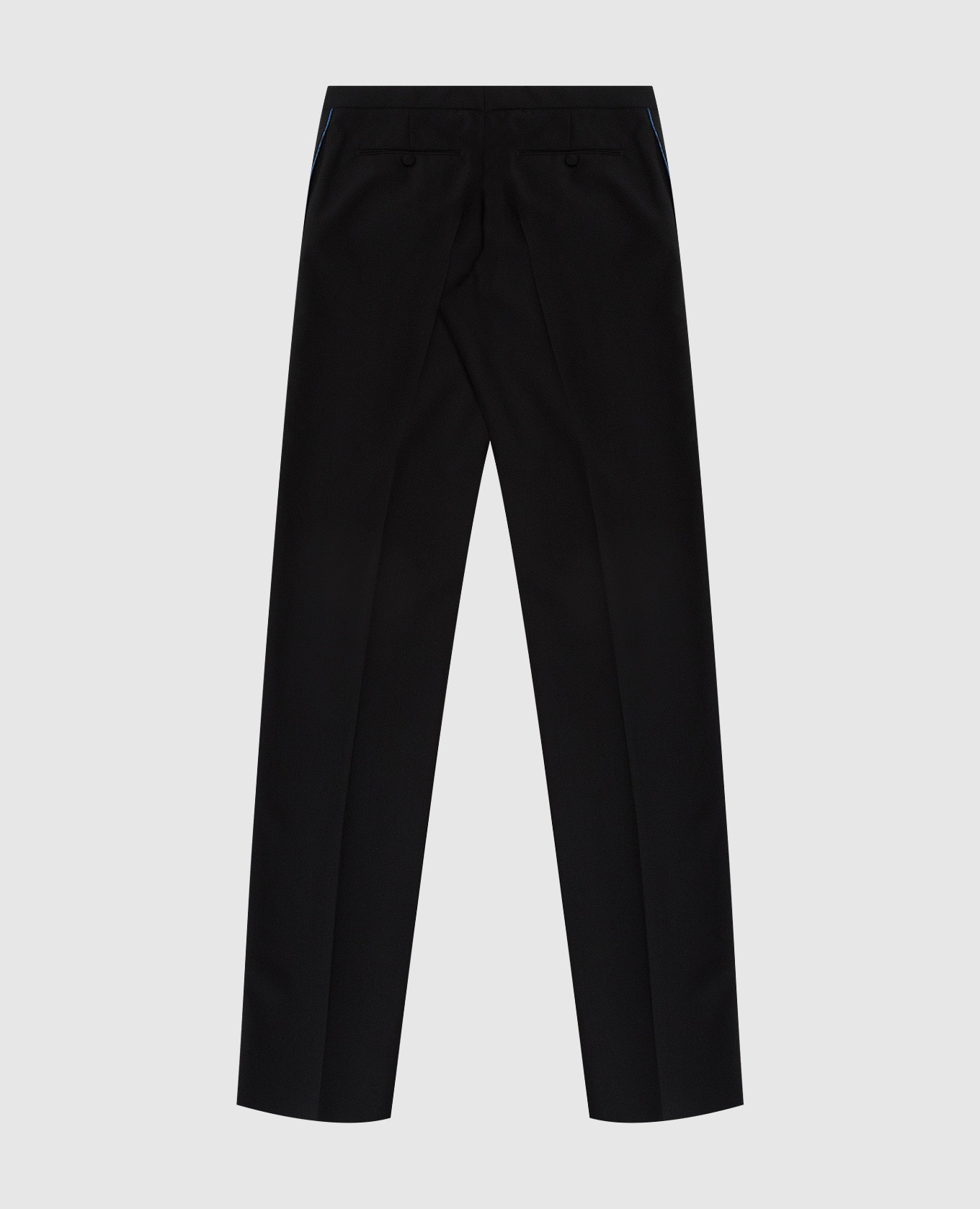 

Children's wool trousers with stripes Stefano Ricci, Black