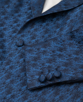 Stefano Ricci Children's blue patterned silk jacket Y1RF731000HC5494