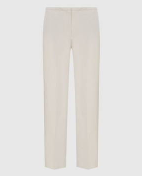 NINA RICCI Light beige trousers 21ECPA004PL0354