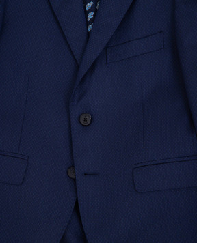 Stefano Ricci Patterned wool suit for children Y1SF371950W904