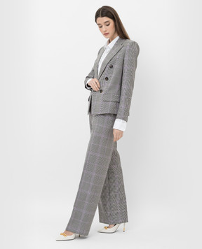 ALEXANDRE VAUTHIER Patterned wool trousers 214PA15001562