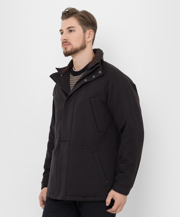 Loro Piana - Black cashmere jacket FAG4264 - shop with European