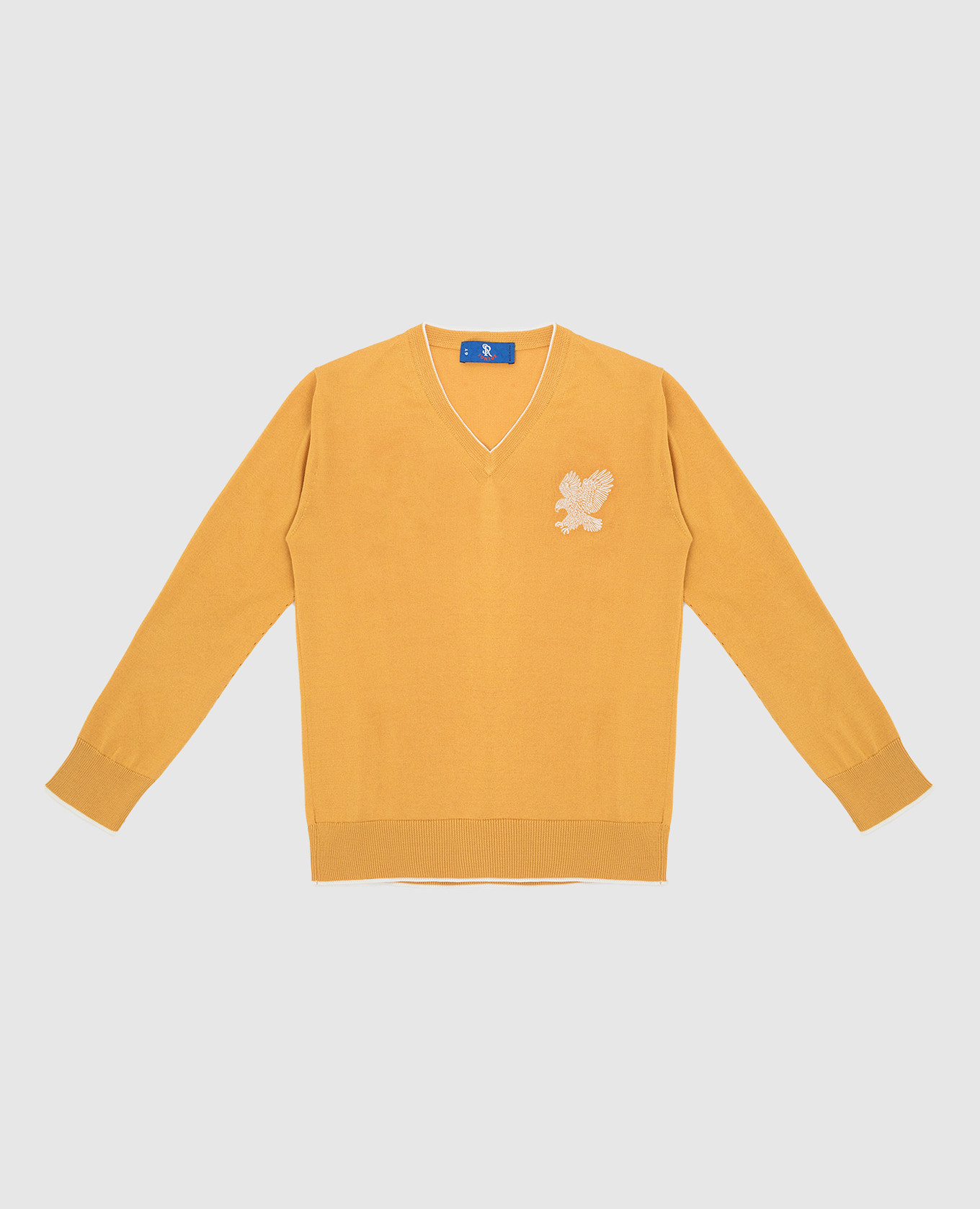 

Children's mustard pullover with embroidery Stefano Ricci, Yellow