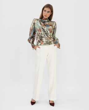 Lanvin Rosenquist blouse in cutout print RWTO00045082