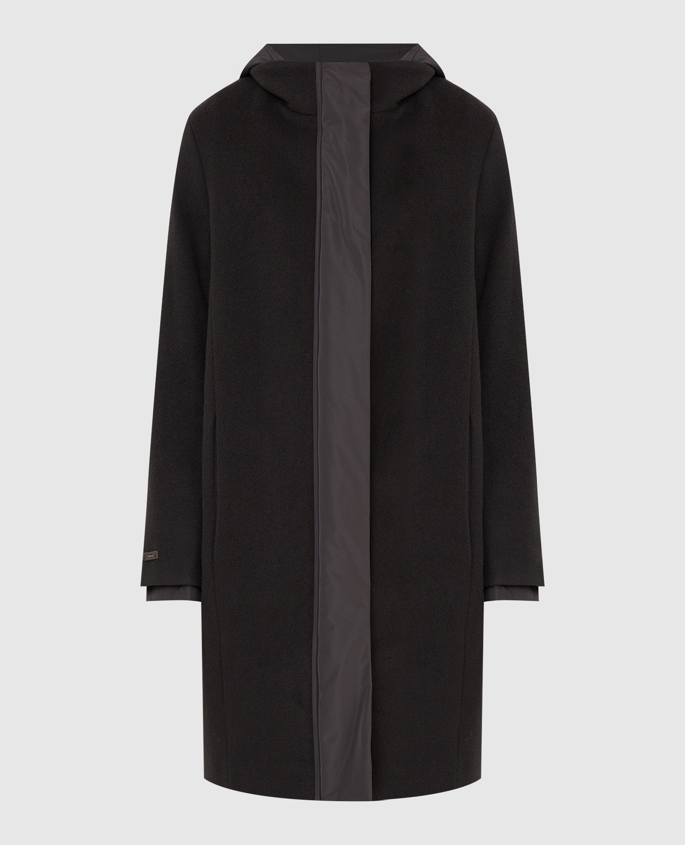 

Charcoal wool and cashmere coat Peserico, Grey