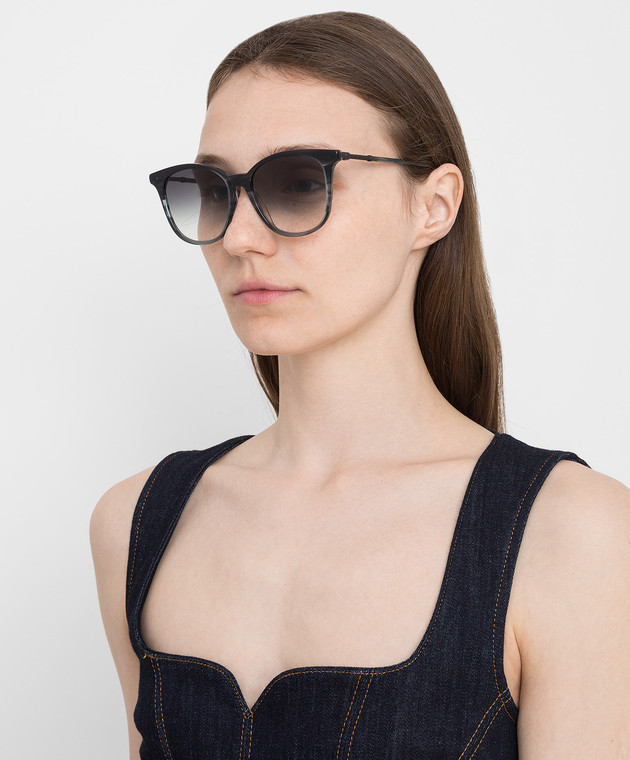 NWT Bottega Veneta Graphite Gradient Unisex Sunglasses BV0132S30001672 Bottega Veneta - Graphite Gradient Sunglasses  main image 3
