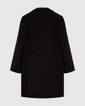 Stefano Ricci Children's dark gray cashmere coat Y1ZS991001HC3435