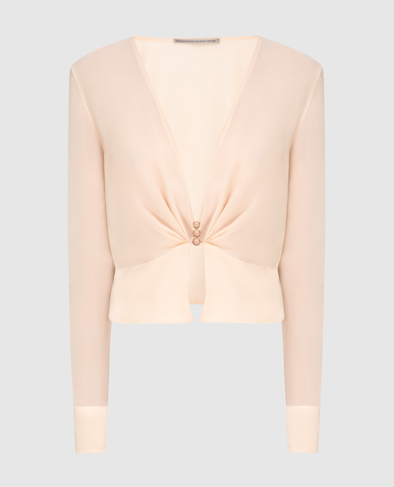 Beige silk blouse Ermanno Scervino