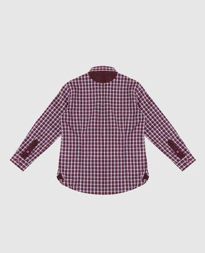Stefano Ricci Children's purple plaid shirt YUC6400010LJ1607