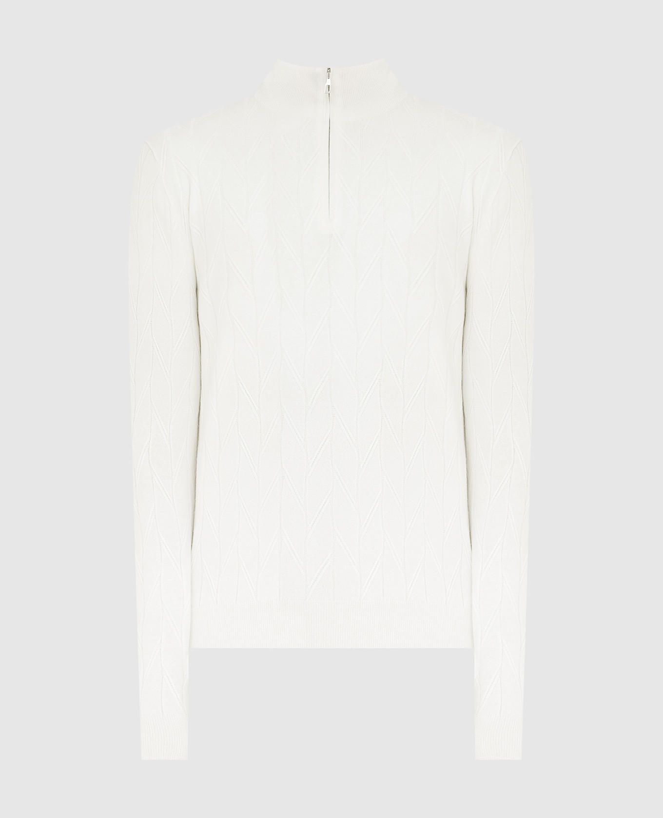 

Light beige cashmere zip jumper Brett Johnson, Бежевый