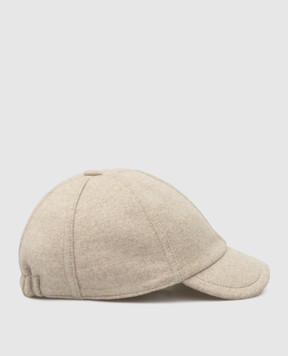 Stefano Ricci Children's light beige cashmere cap YVF5511PMA18