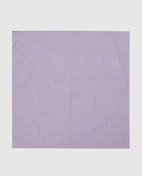 Stefano Ricci Children's lilac jacquard handmade patterned scarf YFZ25COK1801