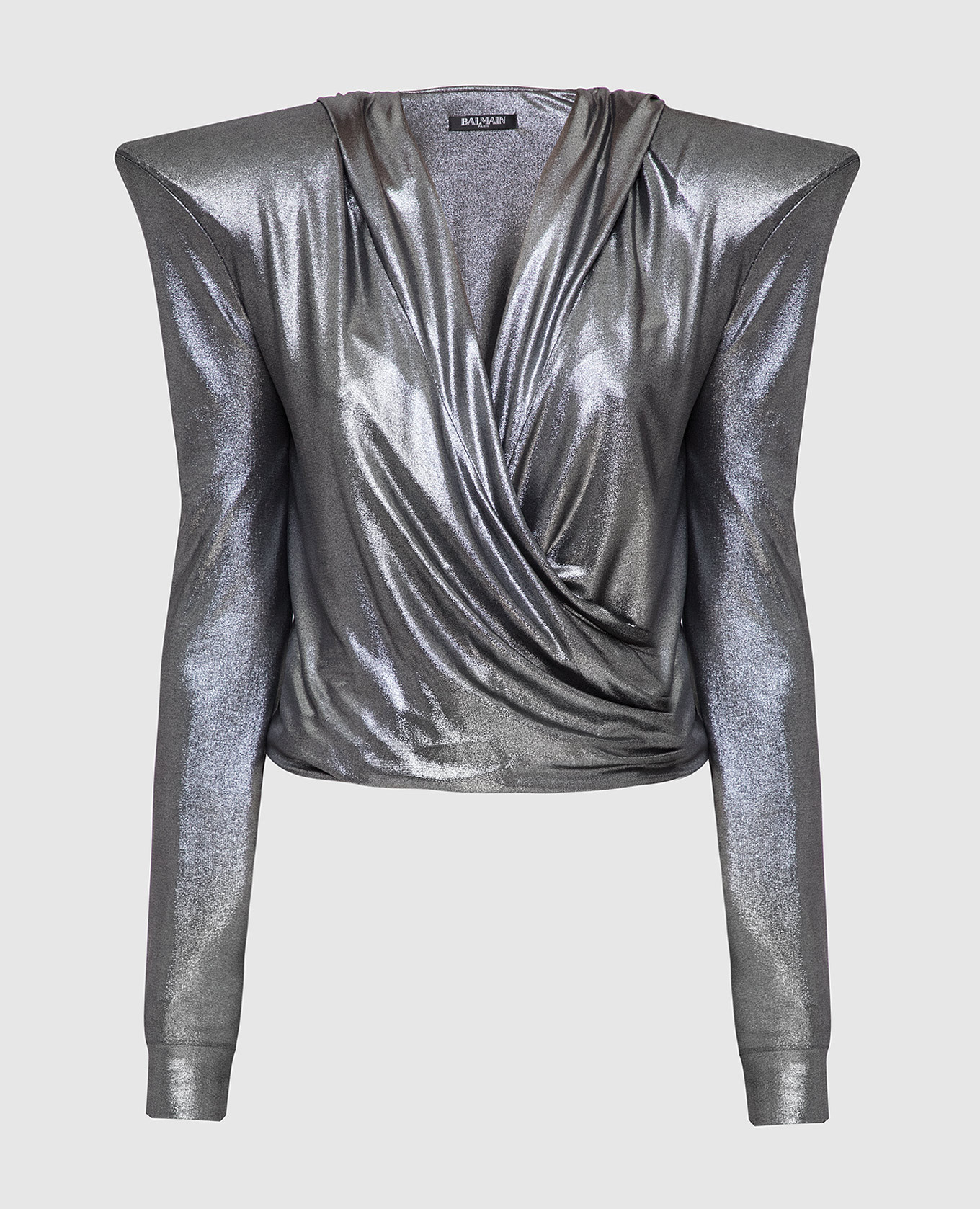 

Silver blouse Balmain