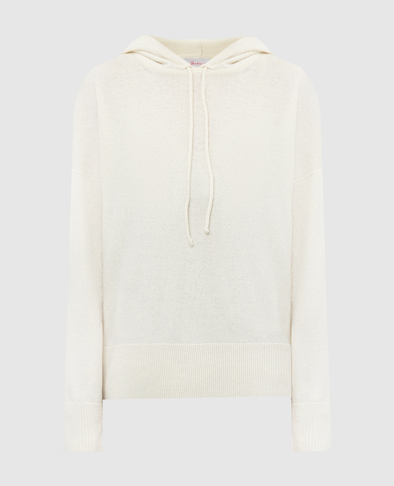 

Light beige wool and cashmere hooded jumper Babe Pay Pls