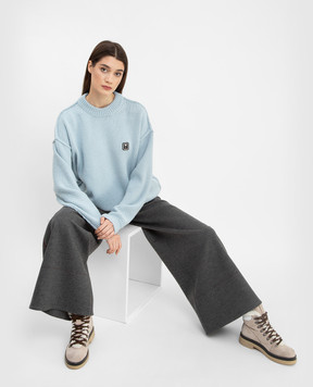 Roksanda Gray wool palazzo AW21P2351