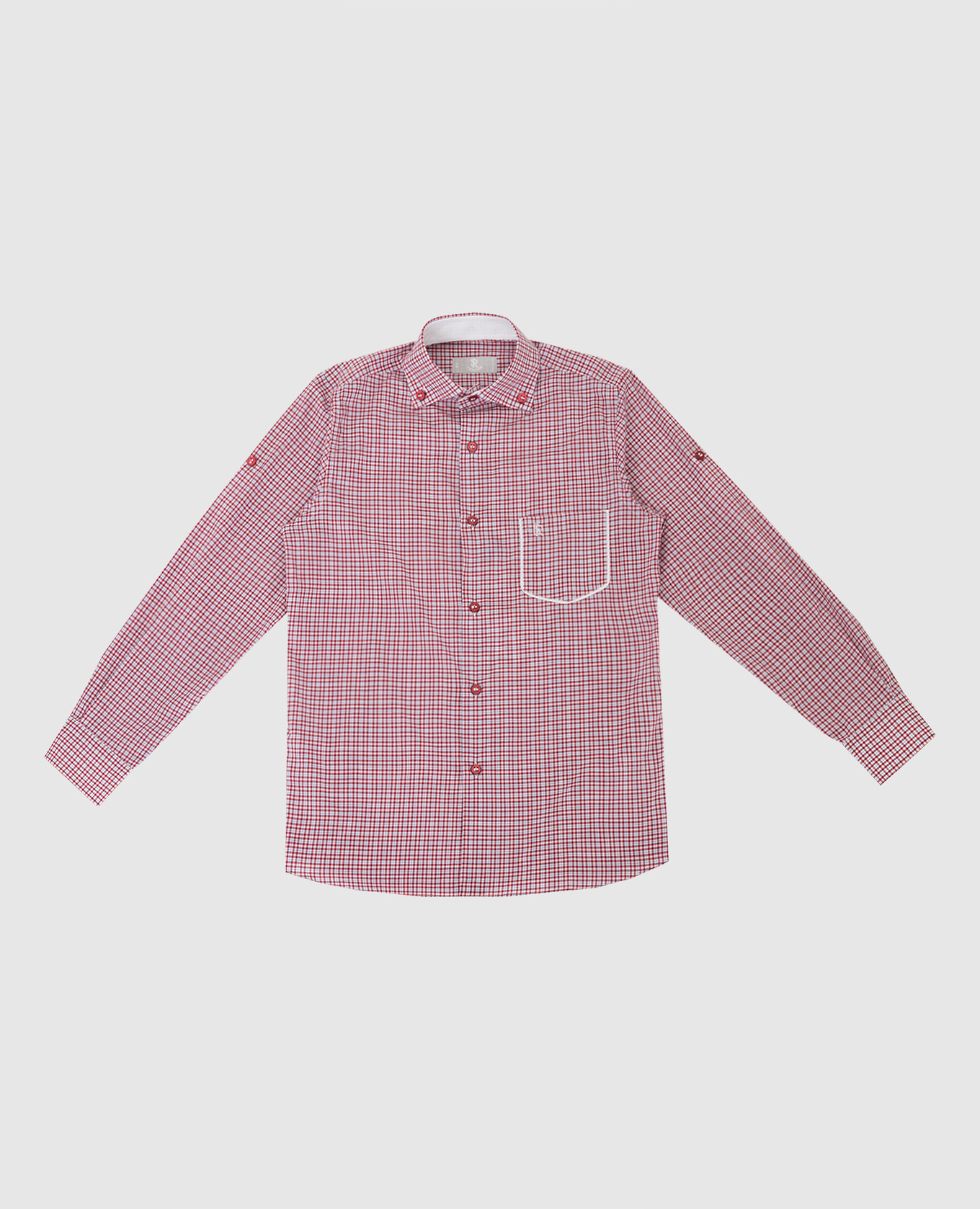 

Children's checkered shirt Stefano Ricci, Red
