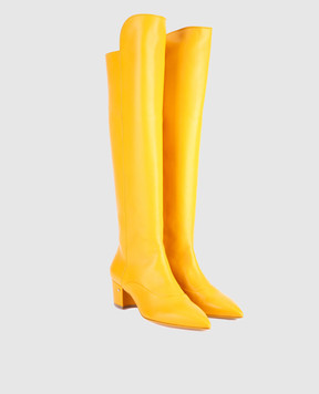 Laurence Dacade Yellow leather boots SANDRINE