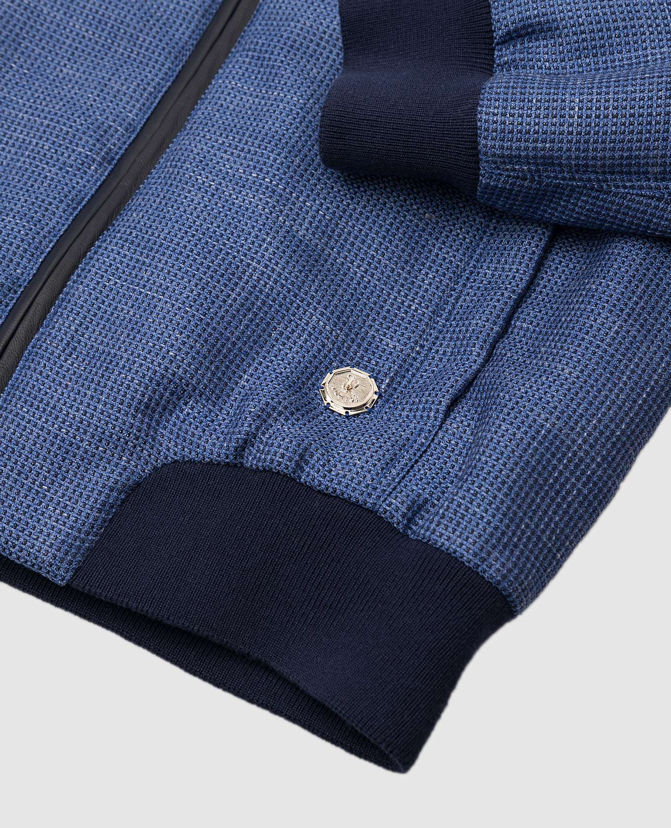 

Children's blue wool and cashmere bomber jacket Stefano Ricci