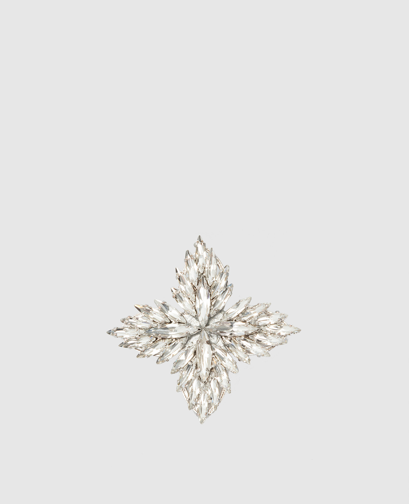 

Silver brooch with crystals Ellen Conde