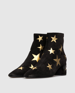 Saint Laurent "Lou" black suede ankle boots 578901
