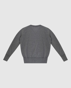 Stefano Ricci Children's gray wool pullover KY02019V01Y18405