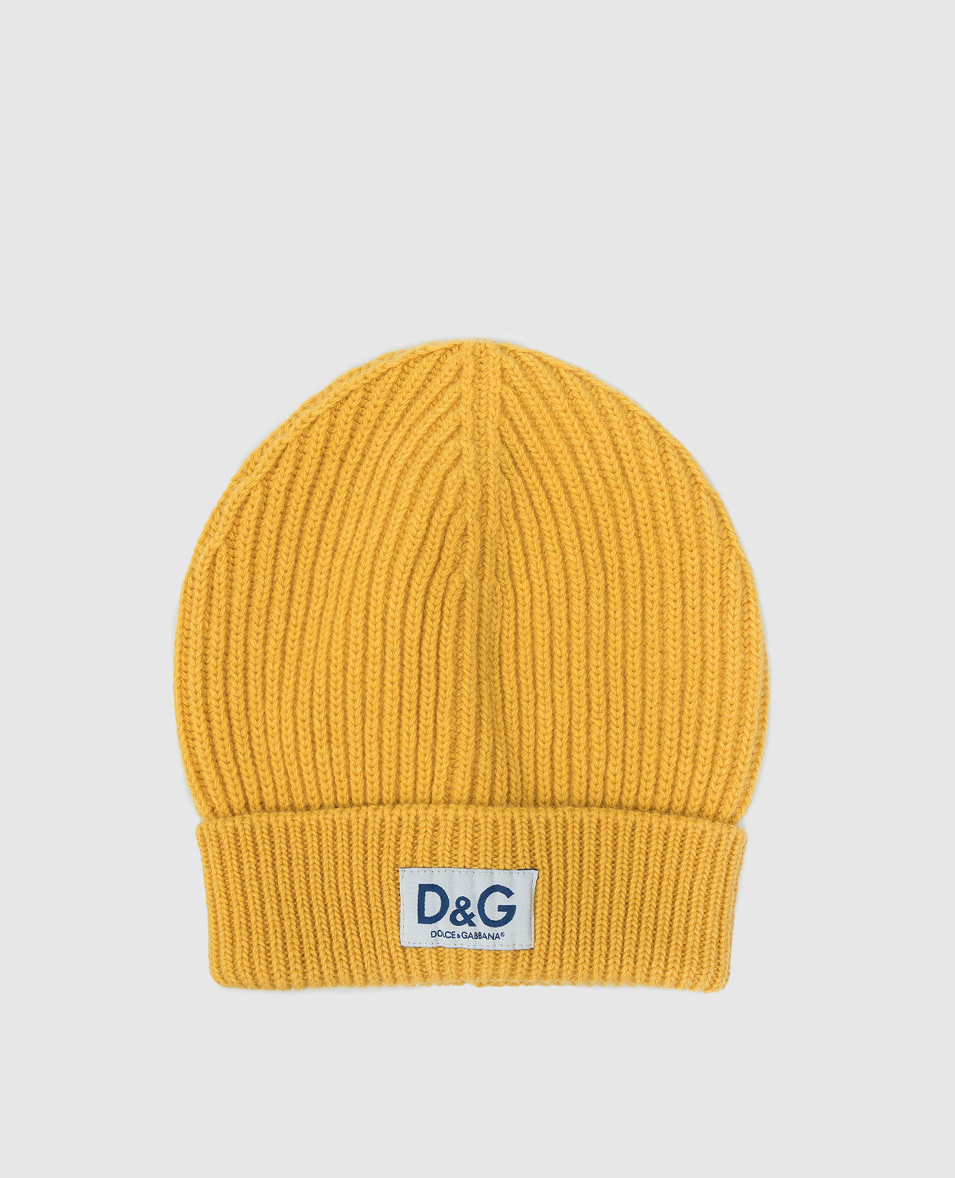 

Yellow wool hat with logo Dolce&Gabbana