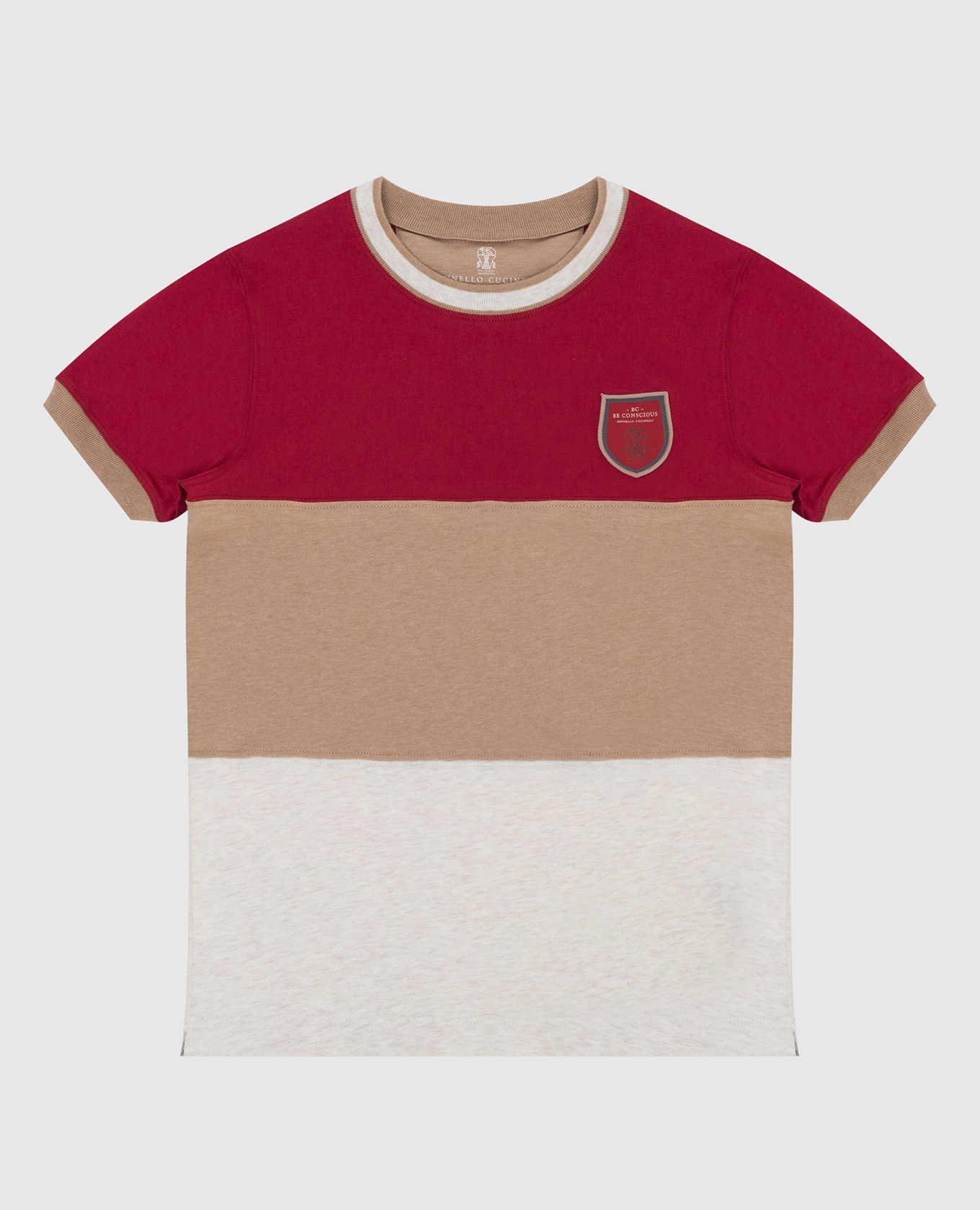 Striped children's t-shirt brunello cucinelli