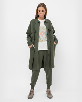 Allude Slit wool and cashmere cardigan 21517614