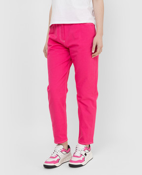 Balmain Mom jeans with logo embroidery XF2MK000DB44