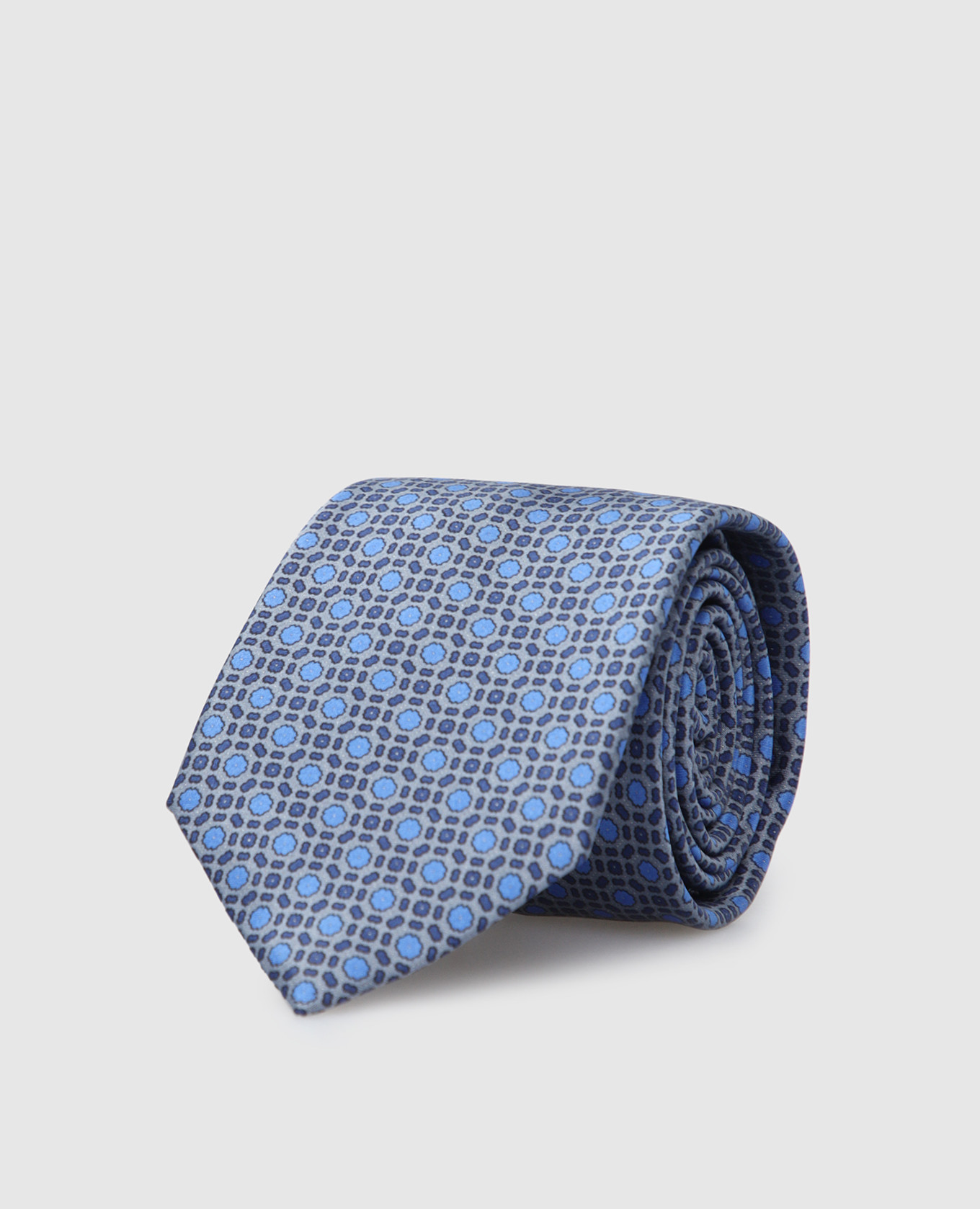 

Children's silk set of a tie and a scarf in a pattern Stefano Ricci, Blue