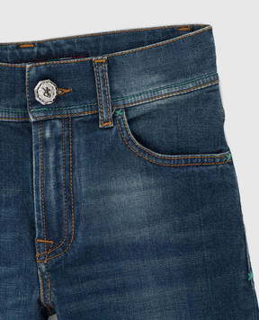 Stefano Ricci Children's blue distressed jeans T2960PITY1595