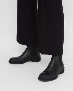 The Row Black Leather Chelsea F1191L65