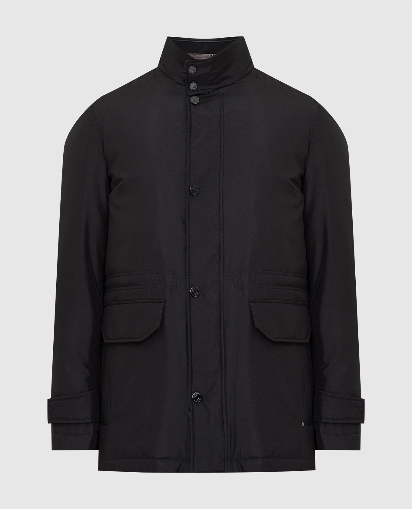 

Black silk jacket Stefano Ricci, Черный