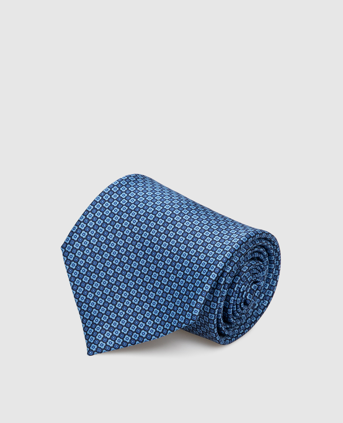 

Blue patterned silk tie Stefano Ricci