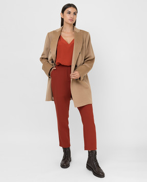 Marina Rinaldi Terracotta wool chinos RAPIDO