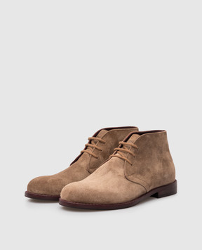Stefano Ricci Baby Beige Suede Deserts YR59CG8015SD